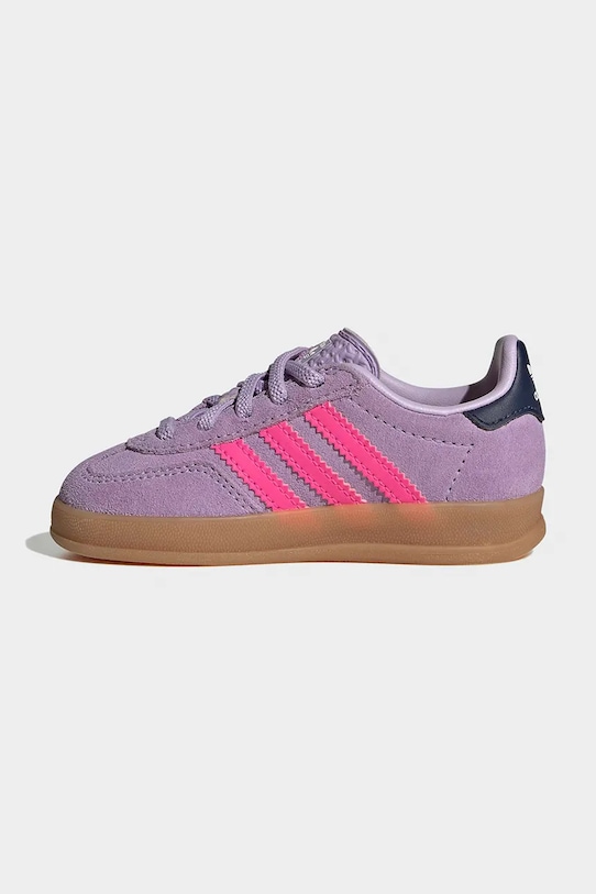 adidas Originals sneakersy zamszowe dziecięce GAZELLE INDOOR fioletowy IH4012