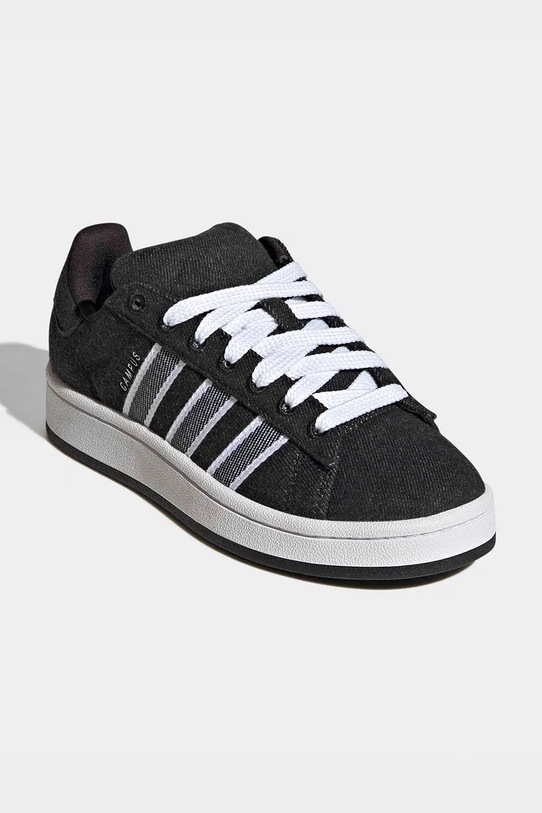 adidas Originals sneakers din piele întoarsă CAMPUS 00s JQ2043 negru SS26