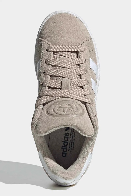 adidas Originals sneakersy zamszowe dziecięce CAMPUS 00s JQ2125 beżowy