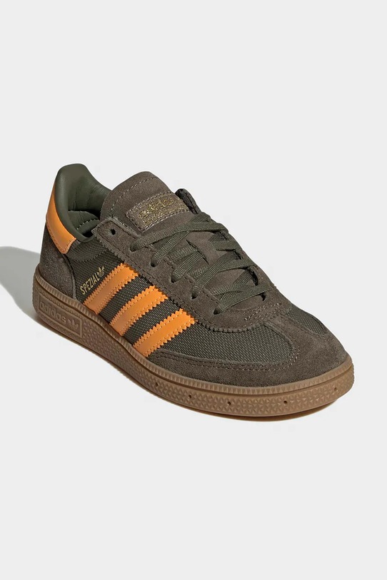 adidas Originals sneakersy zamszowe dziecięce HANDBALL SPEZIAL KI8609 zielony SS26
