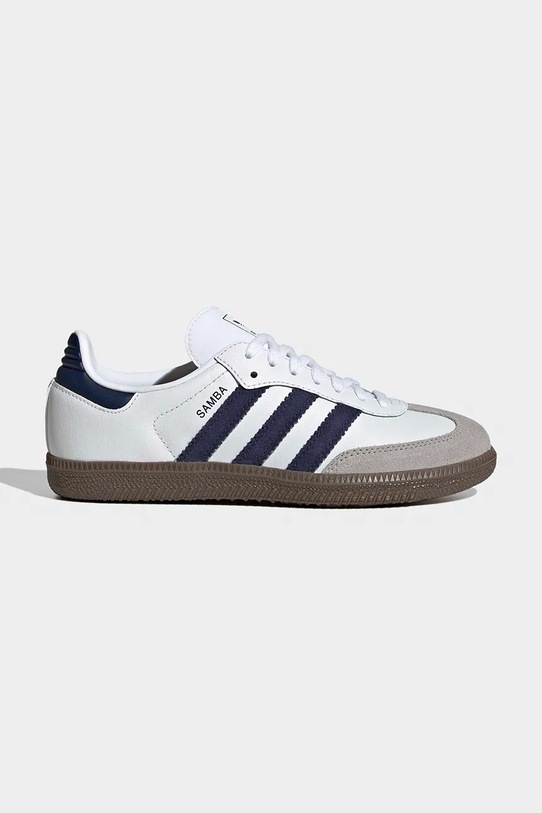 Dětské tenisky adidas Originals SAMBA OG přírodní kůže bílá KK3557