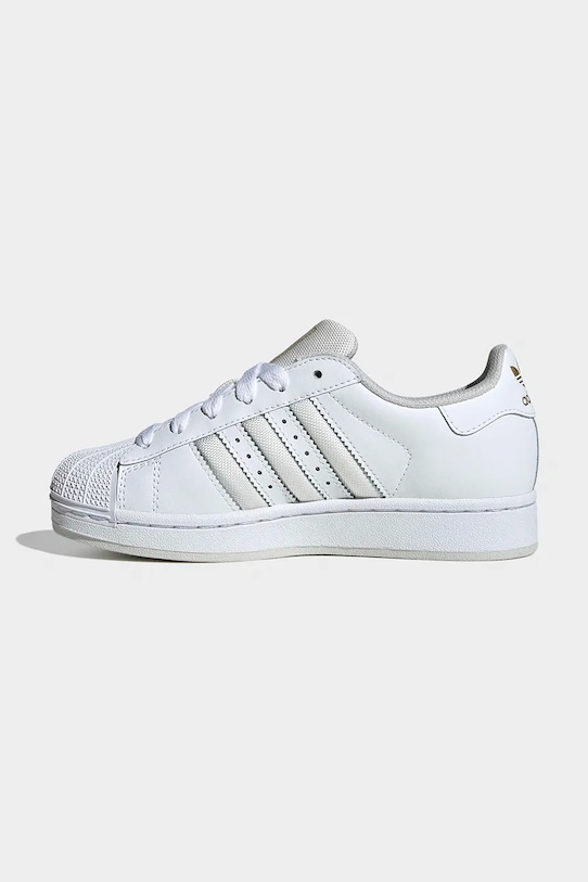 adidas Originals sneakersy skórzane dziecięce SUPERSTAR II biały JR9869