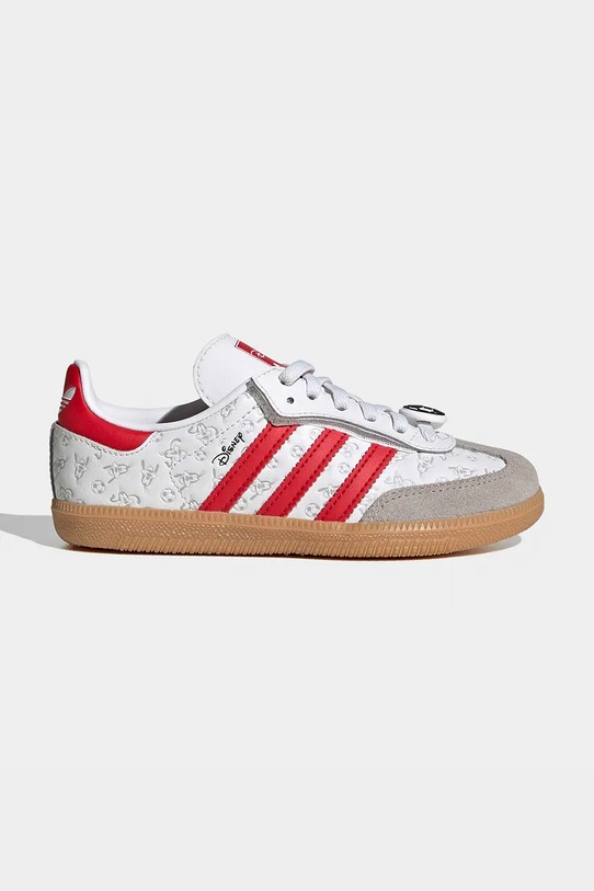 adidas Originals sneakersy skórzane dziecięce SAMBA OG niska biały IH1753
