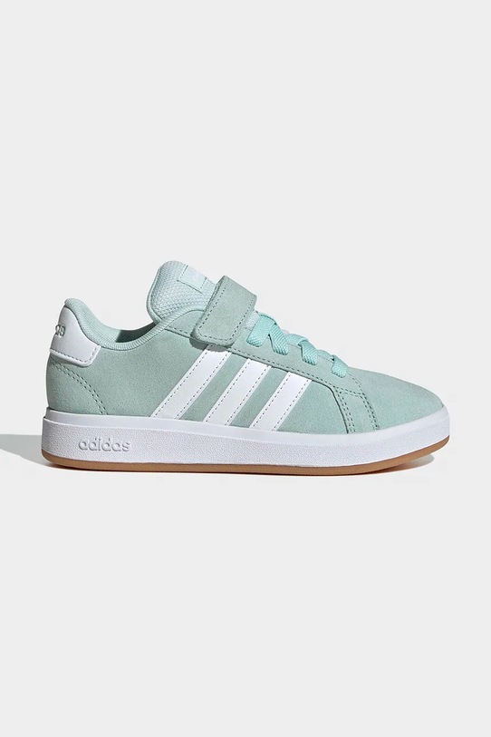 Adidas GRAND COURT 00s sneakersy dziecięce zamszowe turkusowy KJ0315