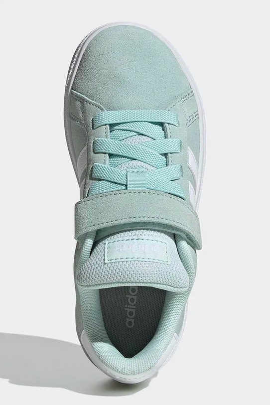 Adidas GRAND COURT 00s sneakersy dziecięce zamszowe KJ0315 turkusowy