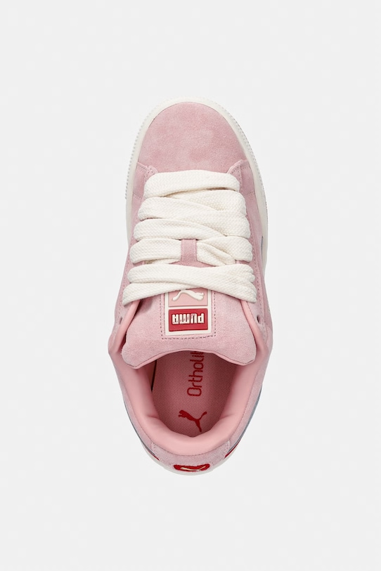 Detské kožené tenisky Puma Suede XL Jr ružová 396577