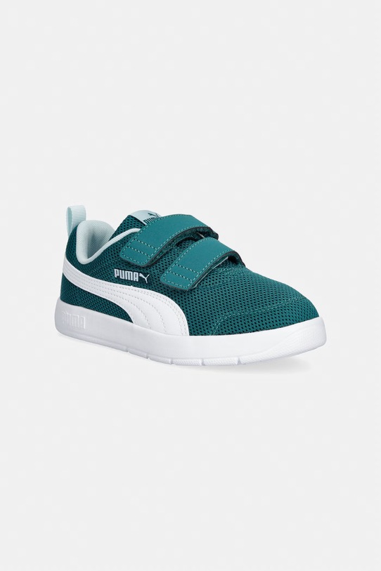 Puma Courtflex V3 Mesh sneakersy dziecięce turkusowy 398085.PPY2