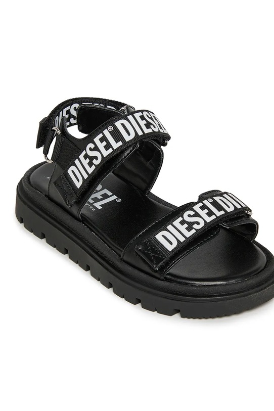 Diesel sandały dziecięce D-SANTAP SANDALS czarny BC1067.KF018.33.35