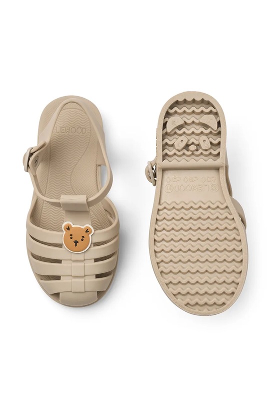 Liewood sandały z zakrytymi palcami dziecięce Bre Sandals with Charms LW20441.PPY2 beżowy
