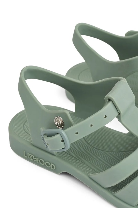 Chłopiec Liewood sandały z zakrytymi palcami dziecięce Bre Sandals with Charms LW20441.PPY2 zielony