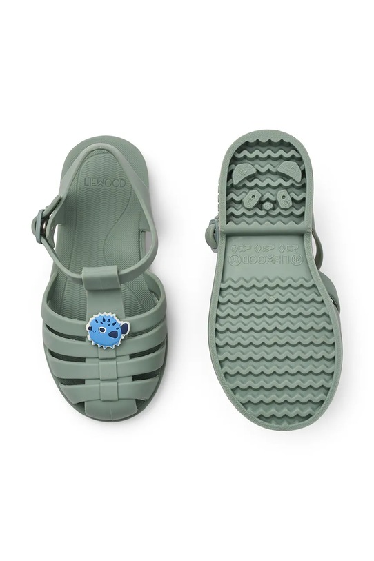 Liewood sandały z zakrytymi palcami dziecięce Bre Sandals with Charms LW20441.PPY2 zielony