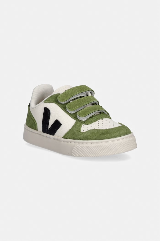 Veja Small V-10 sneakersy dziecięce skórzane zielony CV0521506C.22.27