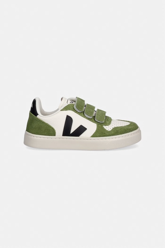 Veja Small V-10 sneakersy dziecięce skórzane CV0521506C.28.35 zielony SS26