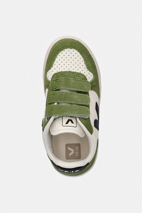 Veja Small V-10 sneakersy dziecięce skórzane zielony CV0521506C.28.35