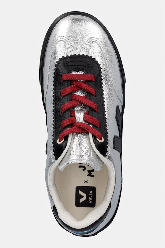 Veja sneakersy skórzane dziecięce VEJA X JELLY MALLOW SML VOLLEY srebrny JN0221677C.28.35