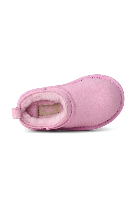 UGG buty zimowe zamszowe dziecięce CLASSIC MICRO 1174410T różowy