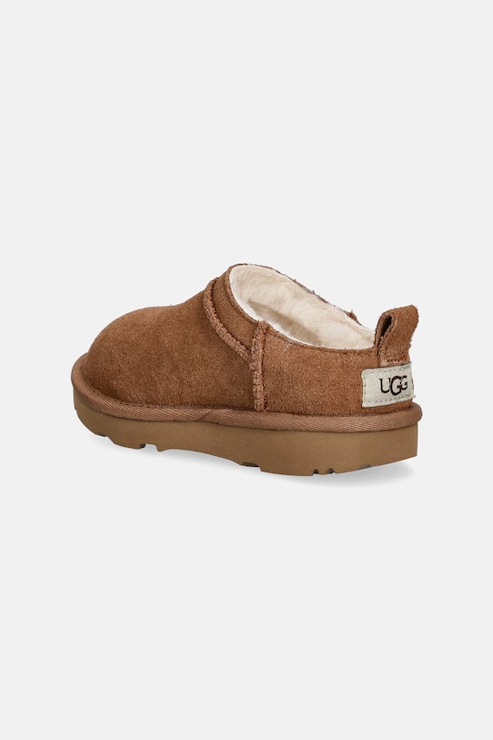 Хлопчик Дитячі замшеві зимові черевики UGG CLASSIC MICRO 1174410T коричневий