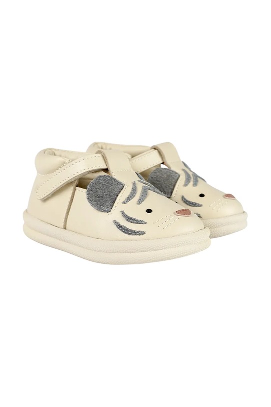 Donsje półbuty skórzane dziecięce Zazo Special Shoes White Tiger beżowy 1503704