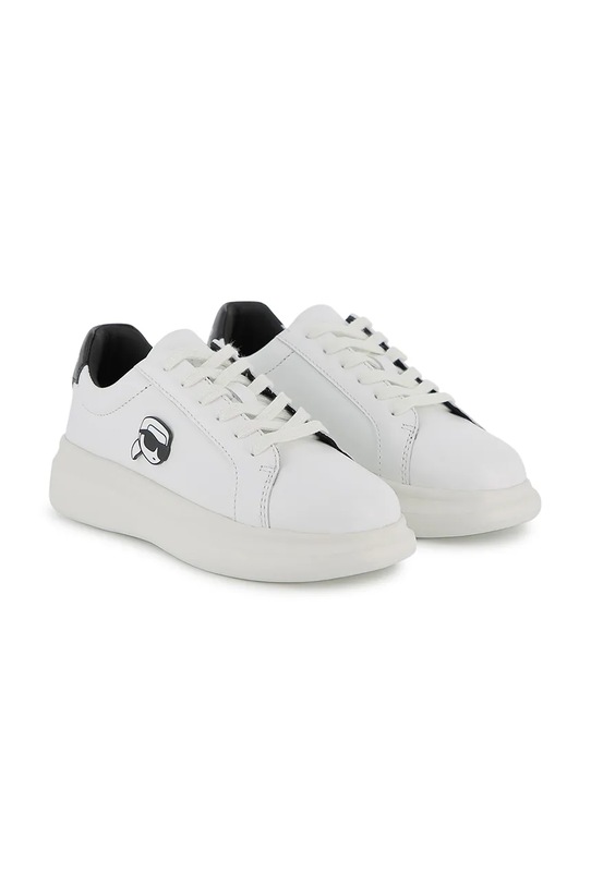 Παιδικά δερμάτινα sneakers Karl Lagerfeld μικρό λευκό Z31182.36.39