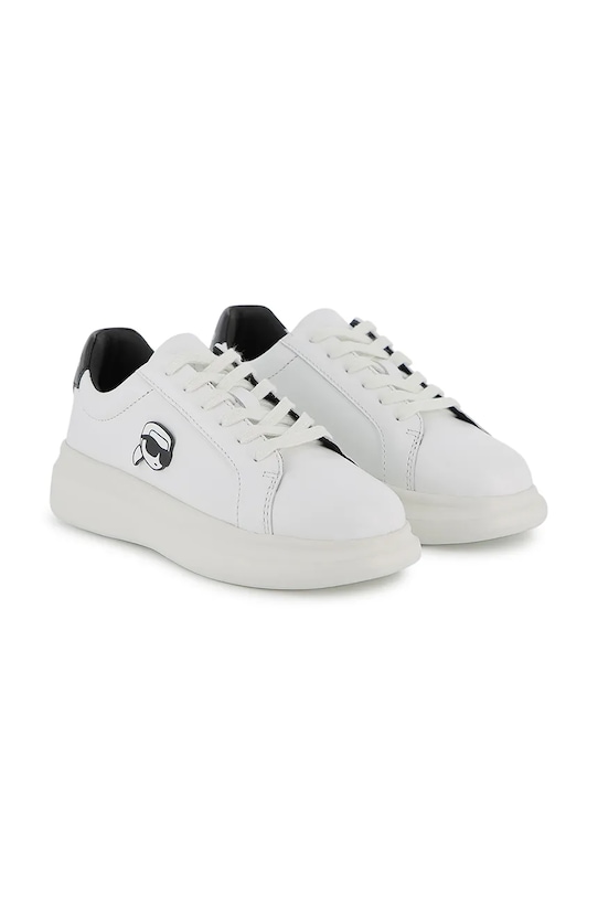 Παιδικά δερμάτινα sneakers Karl Lagerfeld μικρό λευκό Z31182.36.39