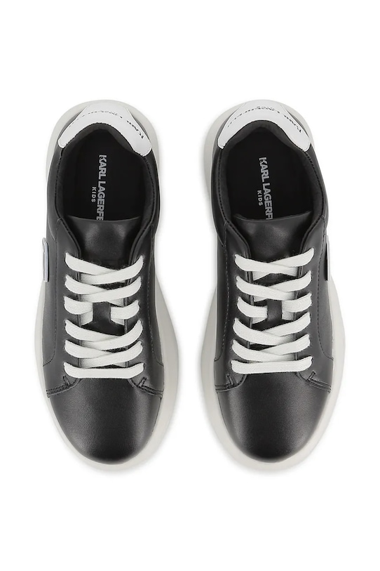Κοριτσίστικα Παιδικά δερμάτινα sneakers Karl Lagerfeld Z31182.36.39 μαύρο