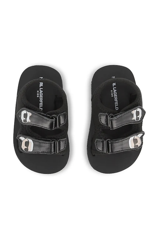 Chlapec Detské sandále Karl Lagerfeld Z31183.19.27 čierna