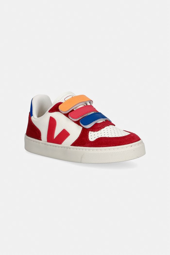 Veja Small V-10 sneakersy dziecięce zamszowe czerwony CV0521501C.28.35