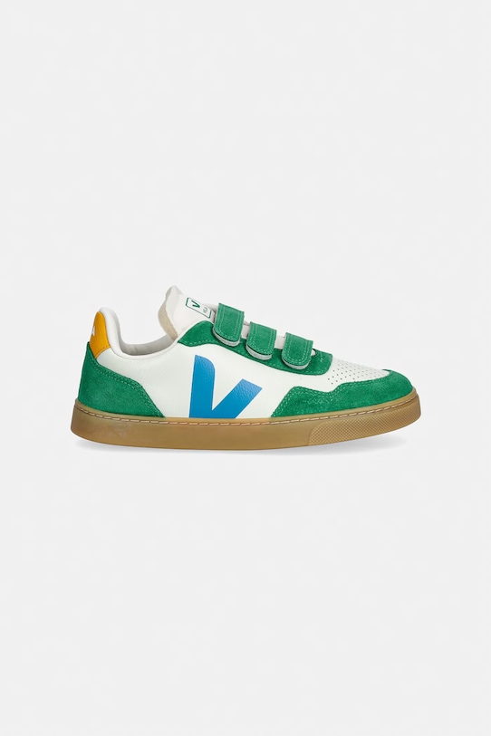 Veja Small V-90 sneakersy dziecięce skórzane SX2021514C.36.39 zielony SS26