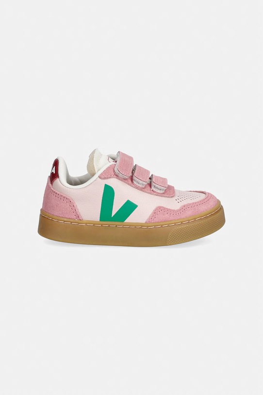 Veja Small V-90 sneakersy dziecięce skórzane SX2021515C.21.27 różowy SS26