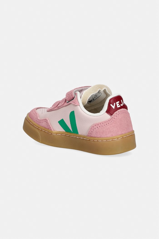 Chłopiec Veja Small V-90 sneakersy dziecięce skórzane SX2021515C.21.27 różowy