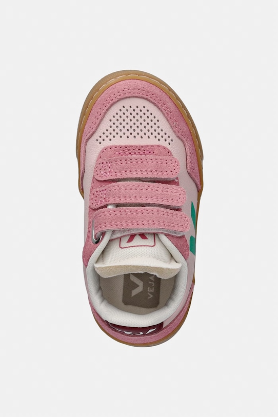 Veja Small V-90 sneakersy dziecięce skórzane różowy SX2021515C.21.27