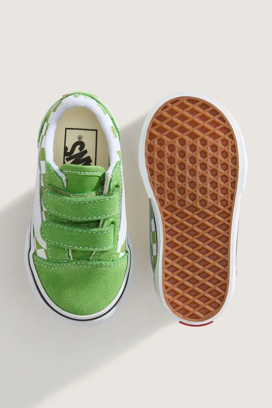 Vans OLD SKOOL високи кецове за деца зелен VN000CTGFPB1