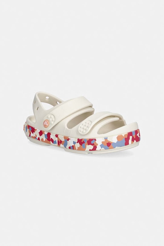 Crocs sandały dziecięce CROCBAND CRUISER GLOW CONFETTI BAND SANDAL K beżowy 212527.CROCS.CROCBAND.C