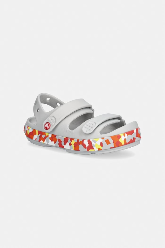 Crocs sandały dziecięce CROCBAND CRUISER GLOW CONFETTI BAND SANDAL K szary 212527.CROCS.CROCBAND.C