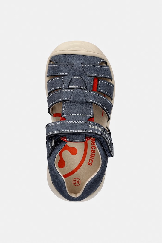 Παιδικά δερμάτινα σανδάλια Biomecanics μπλε 262131.