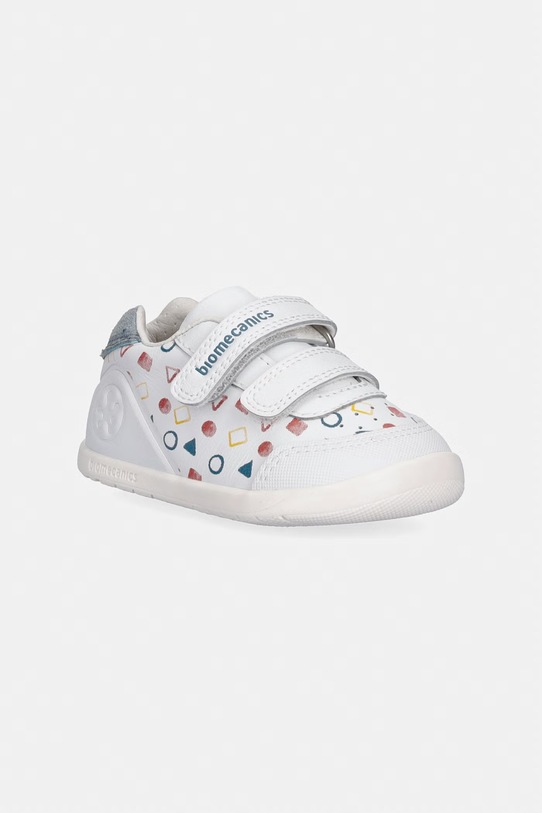 Παιδικά sneakers Biomecanics απομίμηση λείου δέρματος λευκό 262166.19.23