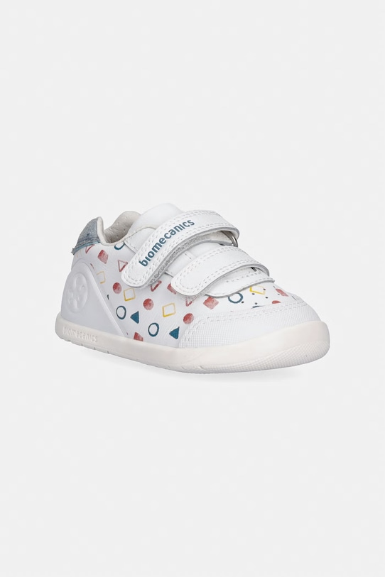 Παιδικά sneakers Biomecanics απομίμηση λείου δέρματος λευκό 262166.19.23