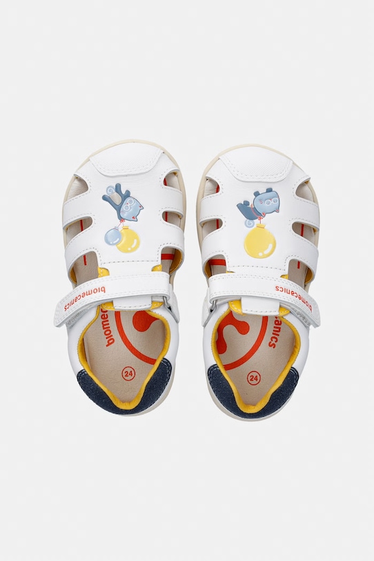 Biomecanics sandały dziecięce skórzane 262167.24.26 biały SS26