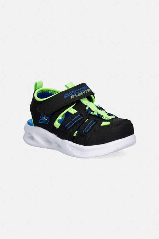 Skechers sandały dziecięce SOLA GLOW SANDAL-HYPER-COAST czarny 407033N
