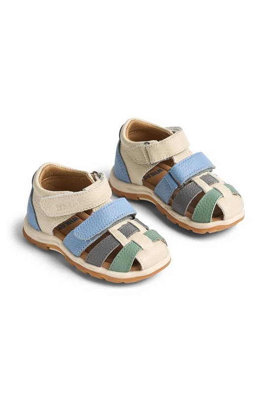 Wheat sandały dziecięce skórzane WF614.01 biały SS26