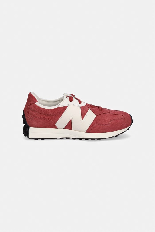 New Balance 327 sneakersy dziecięce zamszowe G32787F bordowy SS26