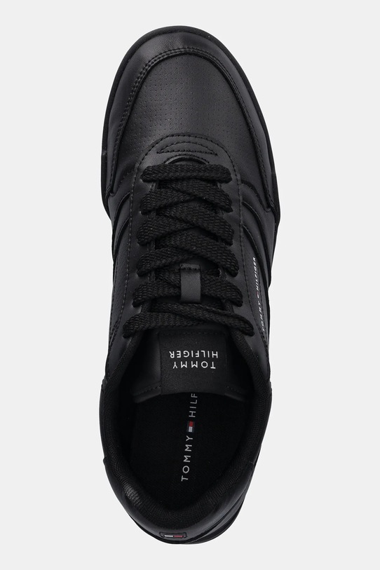 Δερμάτινα αθλητικά παπούτσια Tommy Hilfiger LOPRO CUP LEATHER μαύρο FM0FM05677