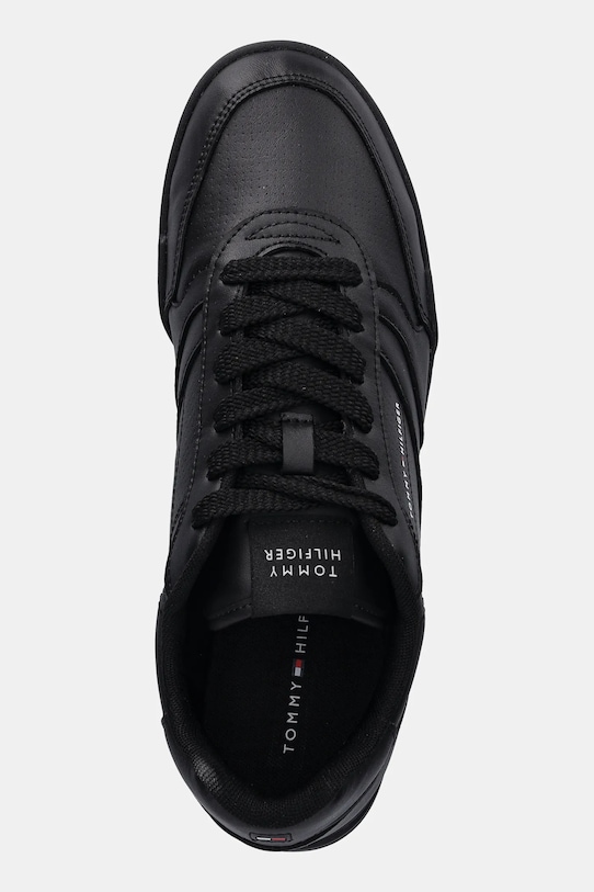 Δερμάτινα αθλητικά παπούτσια Tommy Hilfiger LOPRO CUP LEATHER μαύρο FM0FM05677