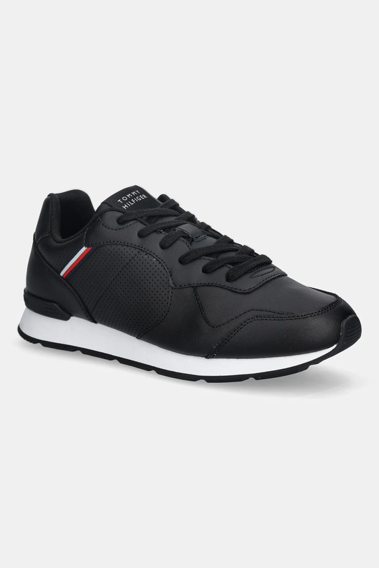 Tommy Hilfiger sneakersy skórzane RUNNER ICON LEATHER pozostałe czarny FM0FM05740