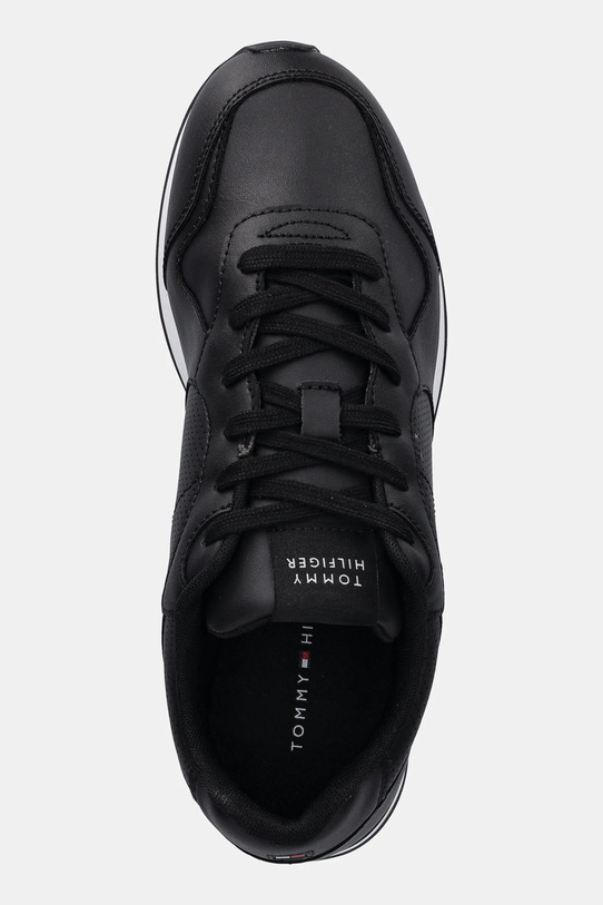 Tommy Hilfiger sneakersy skórzane RUNNER ICON LEATHER czarny FM0FM05740