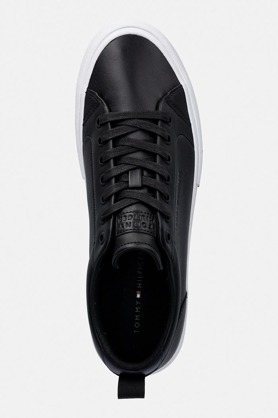 Tommy Hilfiger sneakersy skórzane HARLEM STREET LTH czarny FM0FM05708