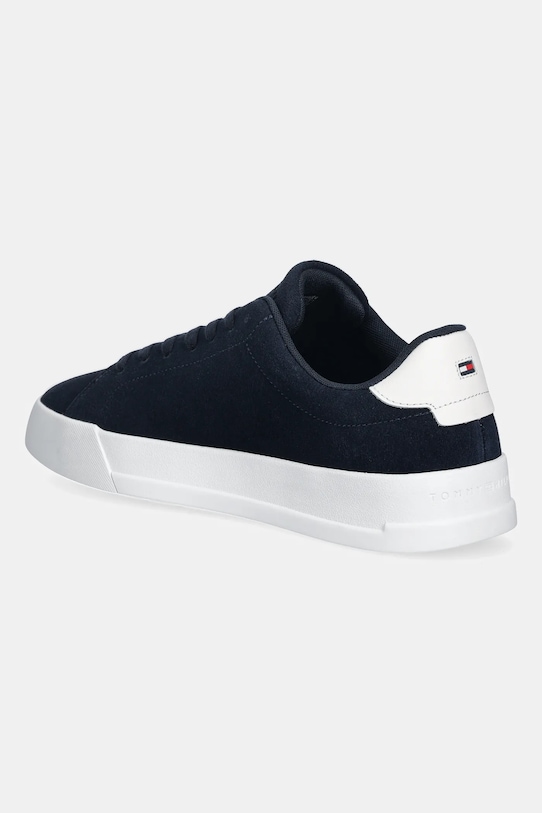 Obuwie Tommy Hilfiger sneakersy zamszowe TH COURT CORE SUEDE FM0FM05716 granatowy