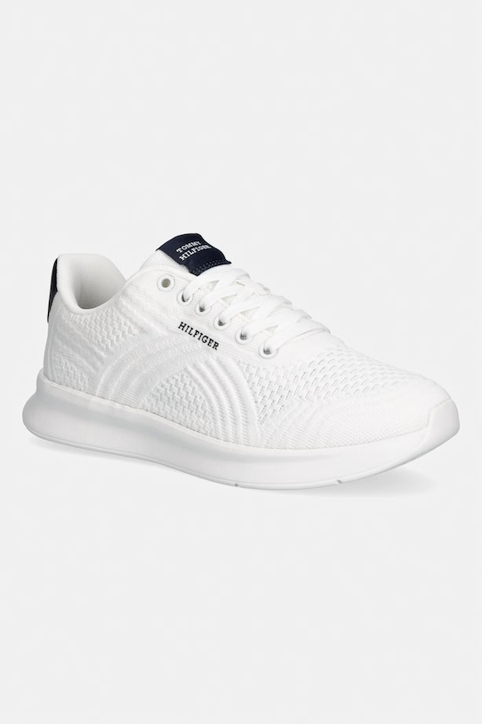 Tommy Hilfiger LIGHTWEIGHT RUNNER MIX sneakersy męskie biały FM0FM05755