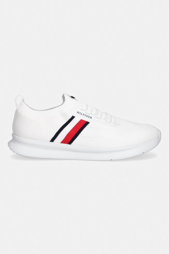 Tommy Hilfiger LIGHTWEIGHT KNITTED RUNNER sneakersy męskie FM0FM05756 biały SS26