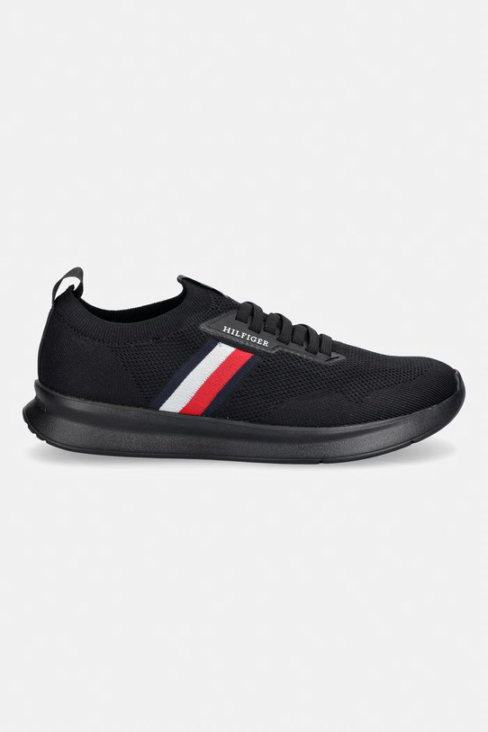 Tommy Hilfiger LIGHTWEIGHT KNITTED RUNNER sneakersy męskie FM0FM05756 czarny SS26
